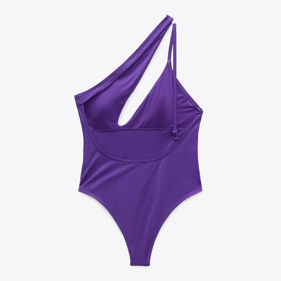 BLOGGER'S FAVE! Zara Purple Swimsuit NWT - Picture 11 of 15